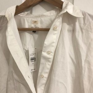 Loft white button down